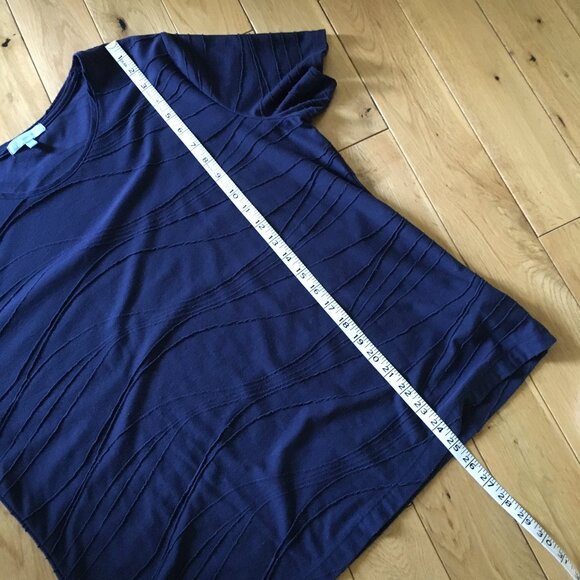 Penmans Darky Navy Blue Raised Wave Tee - Picture 14 of 15